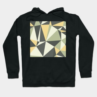 Modern Geometric Grey, Yellow and Olive Hoodie